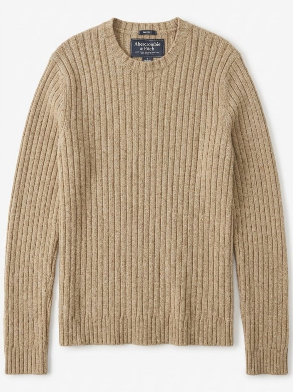 Vintage (Y2K) Abercrombie & Fitch Men's Crewneck Wool Blend Muscle Sweater
